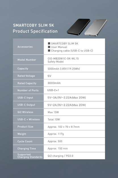 SMARTCOBY SLIM 5K (Safe model)