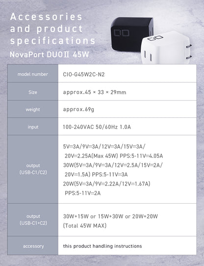 NovaPort DUOⅡ 45W2C